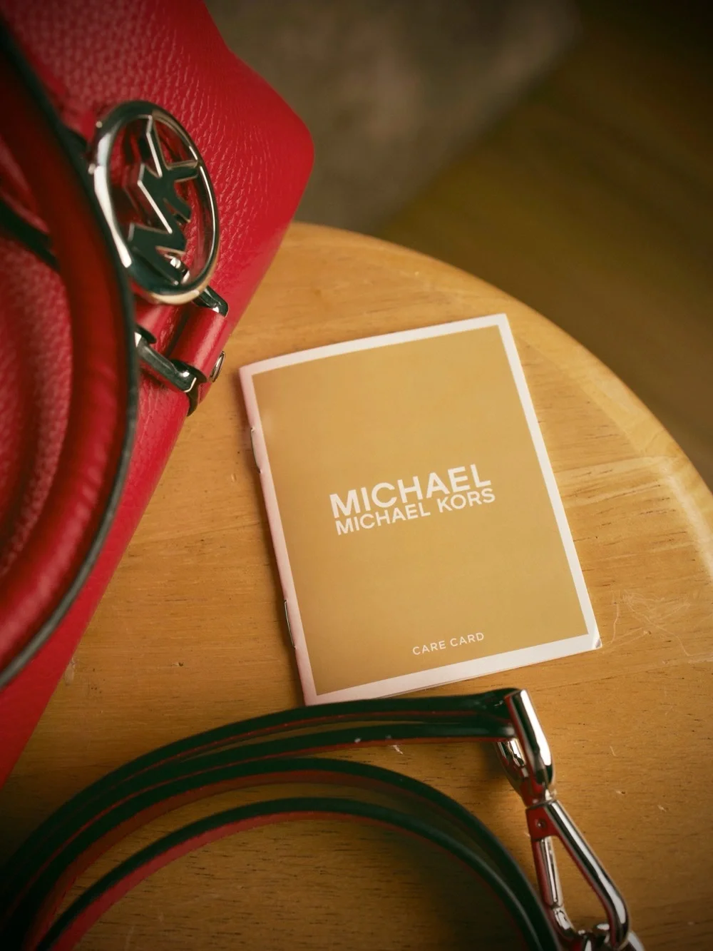 Michael Kors Fuchsia Leather Satchel with MK Charm